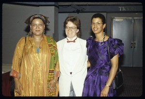 Jewelle Gomez, Jane Troxell, and Rose Fennell at the Lambda Literary Awards