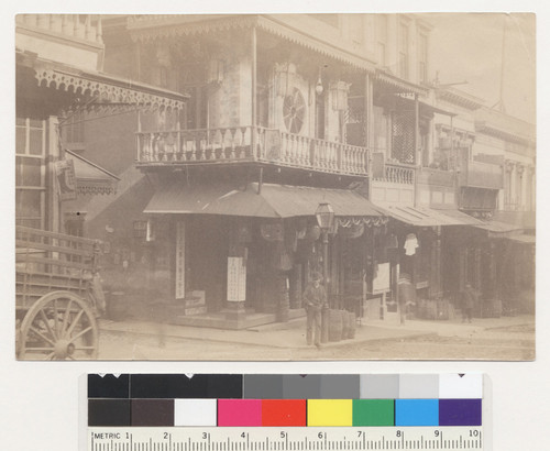 [view of balconied building]