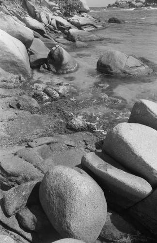 Rocks on the beach, Tayrona, Colombia, 1976
