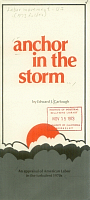 Anchor in the Storm: An Appraisal of American Labor in the Turbulent 1970s, by Edward J. Carlough