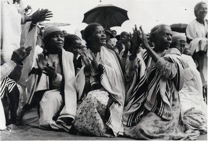 Singers wearing a lamba in the region Betsileo, Madagascar