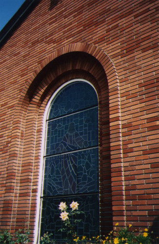 North Long Beach Christian Church, stained glass window