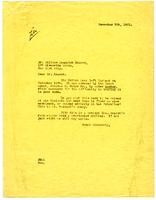 Letter from Julia Morgan to William Randolph Hearst, December 9, 1921