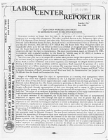 Labor Center Reporter, No. 150, May 1985
