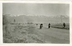 Bishop, California . Motorcyclists Racing