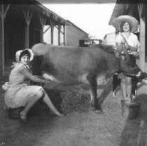 Girls with Cow