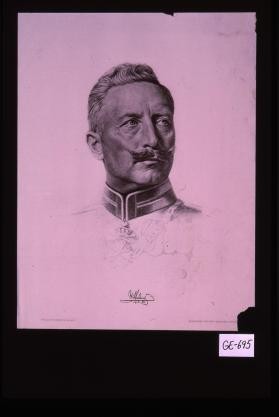 Poster depicting a German military officer
