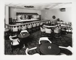 Cocktail lounge at Holiday Bowl, Santa Rosa, California, 1959