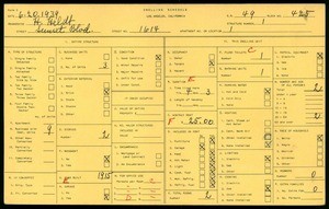WPA household census for 1614 SUNSET BLVD, Los Angeles
