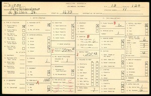 WPA household census for 1673 NORTH DILLON STREET, Los Angeles