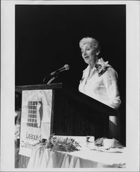 Helen Putnam speaking at the California Cities Conference, San Diego, California, Oct. 1976