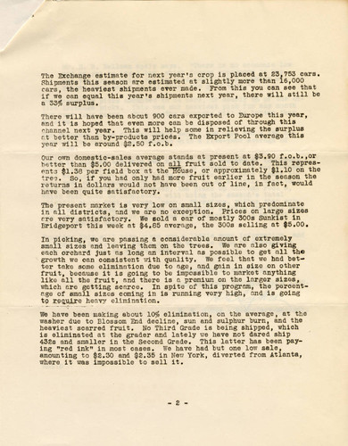 Letter from the San Fernando Heights Lemon Association to its members, October 24, 1938