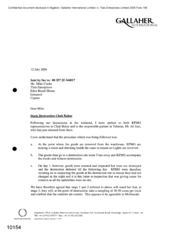 [Letter from Norman BS Jack to Mike Clarke regarding stock destruction Chah Bahar]