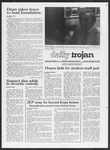 Daily Trojan, Vol. 91, No. 10, September 15, 1981
