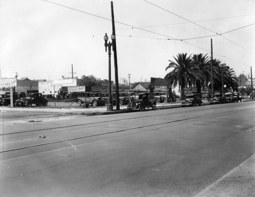Corner of 12th and Flower streets in 1927