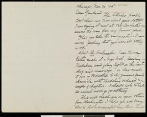 Henry Blake Fuller, letter, 1925-11-20, to Hamlin Garland