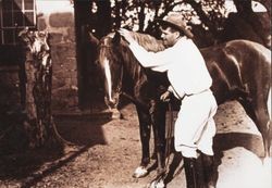 Jack London with his horse