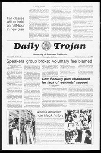 Daily Trojan, Vol. 67, No. 72, February 12, 1975