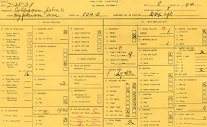 WPA household census for 1043 HYPERION, Los Angeles