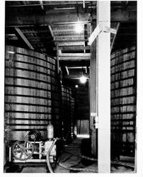 Large wine vats at the Italian Swiss Colony