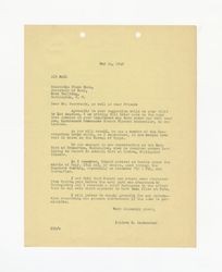 Letter from Isidore B. Dockweiler to Frank Knox, May 14, 1942