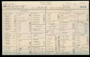 WPA household census for 1929 SANTEE, Los Angeles