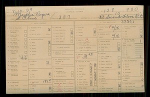 WPA household census for 337 S OLIVE, Los Angeles