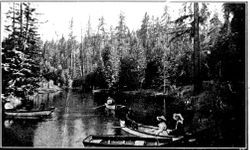 Camp Meeker boating on the Russian River, about 1907