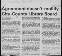 Agreement doesn't mollify City-County Library Board