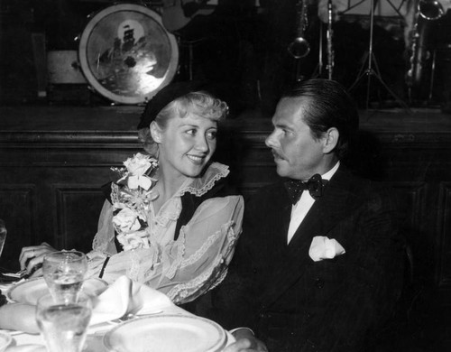 Joan Blondell and George Barnes