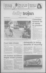 Daily Trojan, Vol. 113, No. 32, October 18, 1990