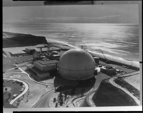 Turbine being assembled at San Onofre Nuclear Generating Station