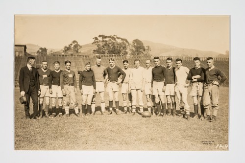 Photograph of rugby team including Slater (possibly 1920 Olympic Team)