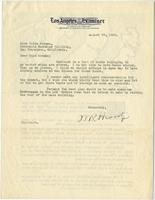 Letter from William Randolph Hearst to Julia Morgan, August 29, 1929