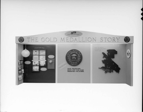 "The Gold Medallion Home Story" display