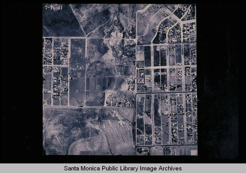 Aerial survey of the City of Santa Monica west to southeast from Pico to Centinela including Wellesley, Bryn Mawr, Sunset, and Robson Avenues in upper right corner (Job# 7255-33) flown at scale 1:480 ft. on July 18, 1941