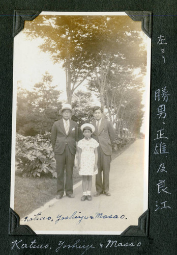 Katsuo, Yoshiye, and Masao