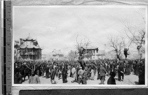 Chinese New Year celebration, Shanxi, China, 1922