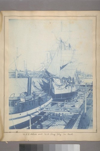 U.S.S. Alert and U.S. Tug Ivy in dock