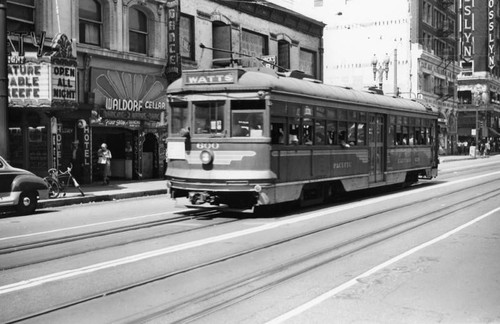 Watts line Pacific Electric car