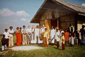 DBLM, Bangladesh. Rev. Jens Verner Olsen, former missionary of NELC, North India, 1957-69 (in t