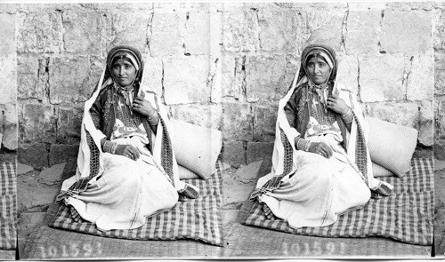 A woman of Ramah and her ornaments, Palestine