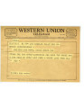 Telegram from Wesley Herschensohn to Bruce Herschensohn, Holiday Inn Motel, Cocoa Beach, Fla, February 14, 1962