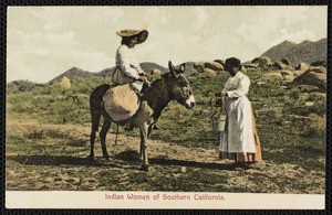 "Indian Women of Southern California", postcard, circa 1910