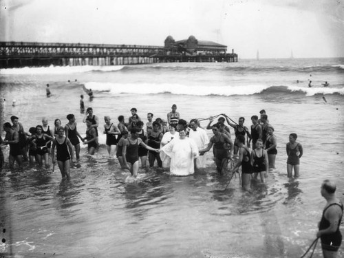 Ocean baptisms in Long Beach