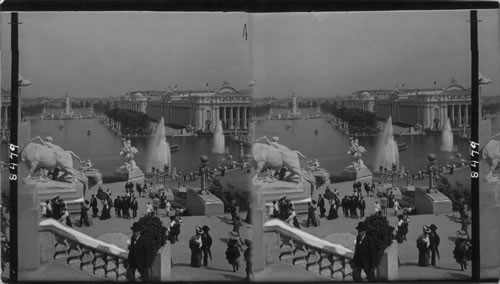 Grand Basin Education and Manufacture Building from Festival Hall, Louisiana Purchase Exposition