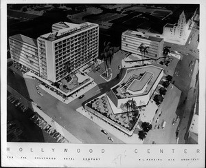 Artist's conception of the Hollywood Center for the Hollywood Hotel Company