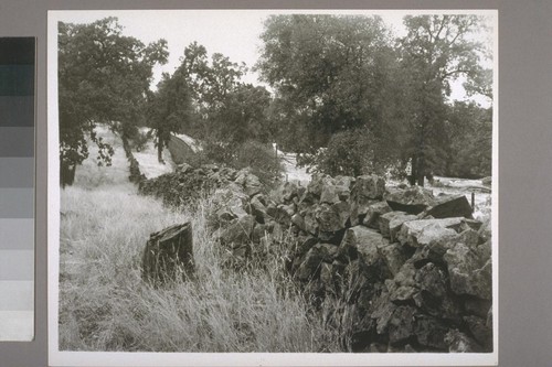 Stone wall. Mariposa to Ben Hur. 1950