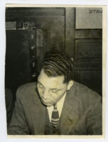 Attorney Walter L. Gordon, Jr. in his law office, Los Angeles, 1940s