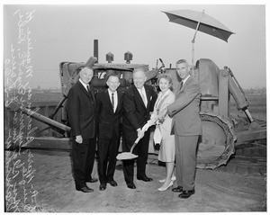 Groundbreaking for new White Front Stores general offices, 1960